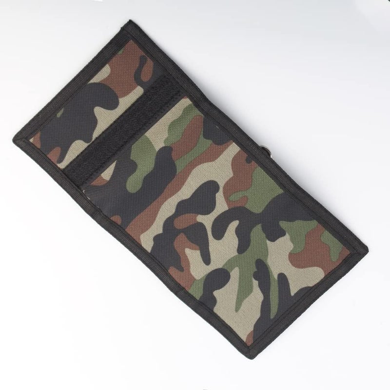 Nitort Wallet, Canvas Outdoor Sports Wallets for Kid, Lovely Wallet with Zipper for Kids- Front Pocket Wallet with Magic Sticker - Image 2